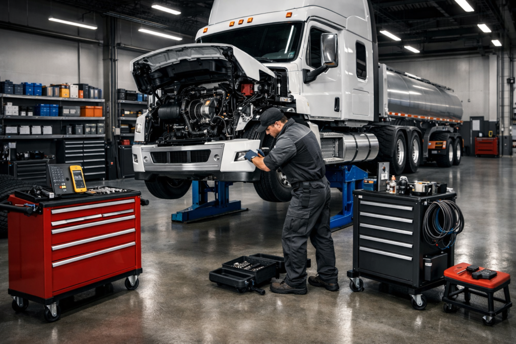 Truck repair shop